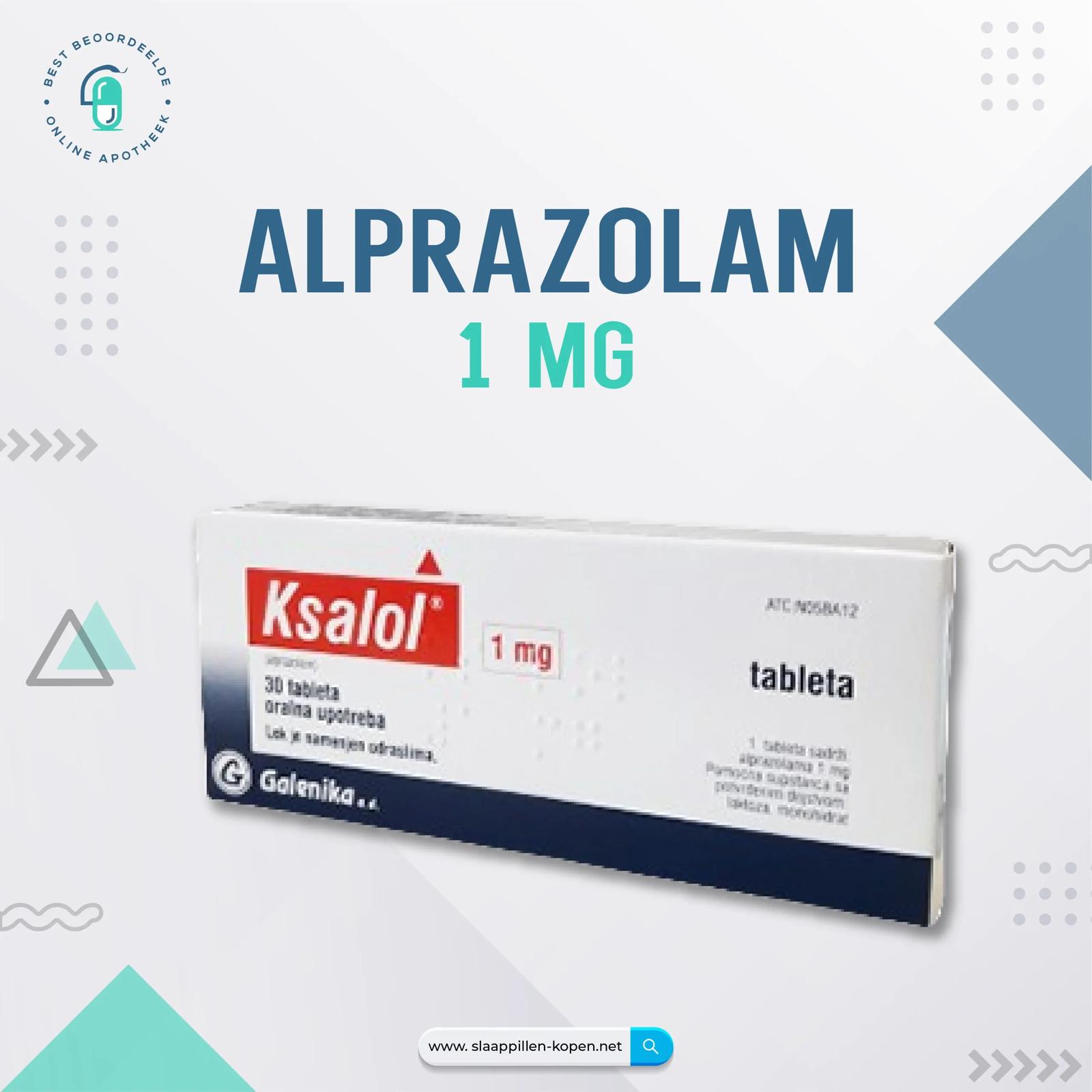 Alprazolam 1 mg kopen