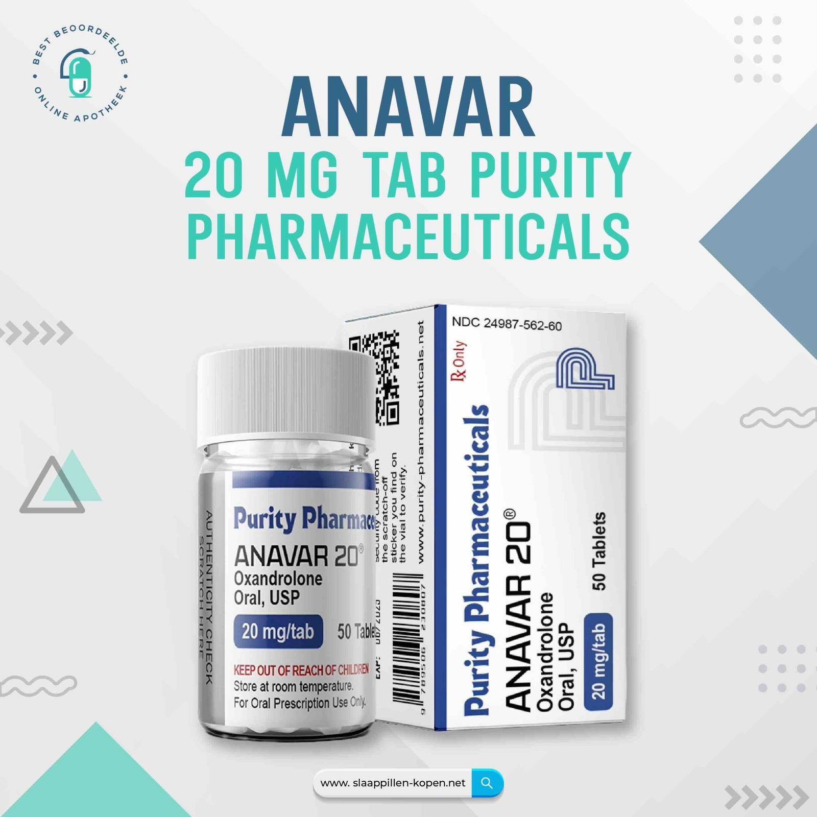 Anavar 20 mg kopen Purity