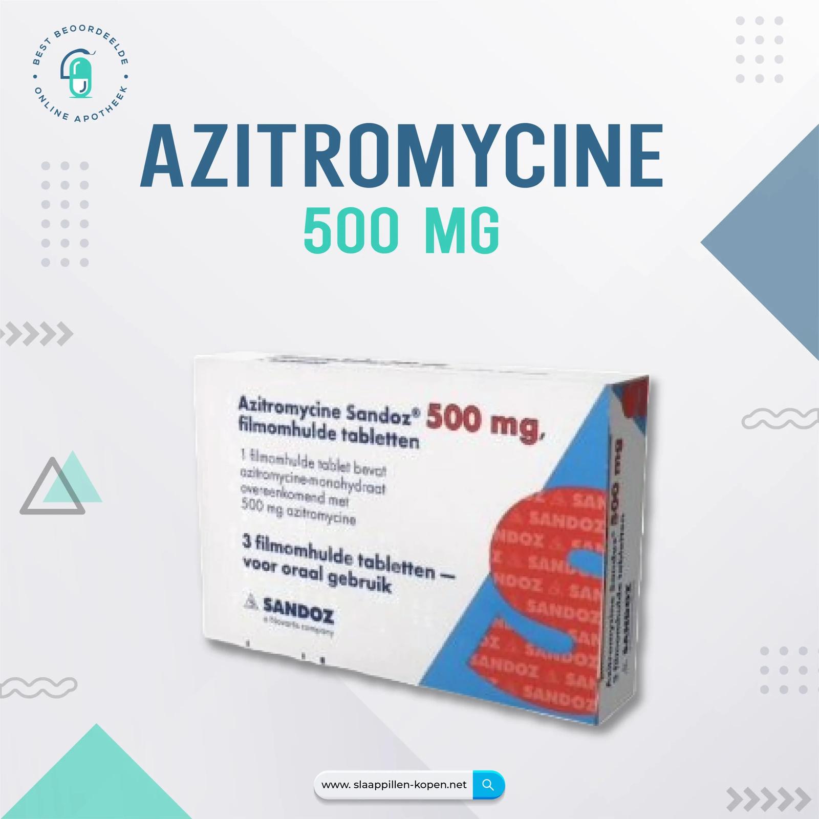 Azitromycine 500 mg kopen zonder recept