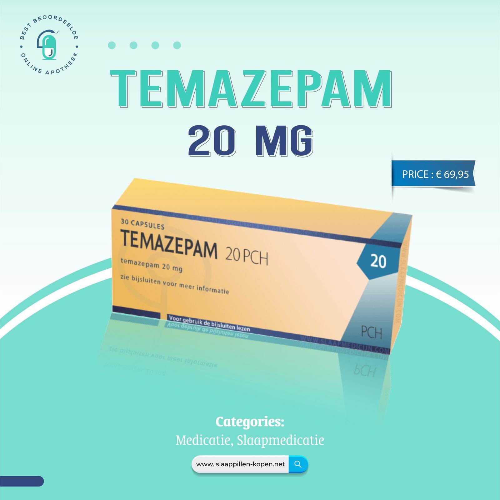 Slaappillen Temazepam 20 mg kopen, online