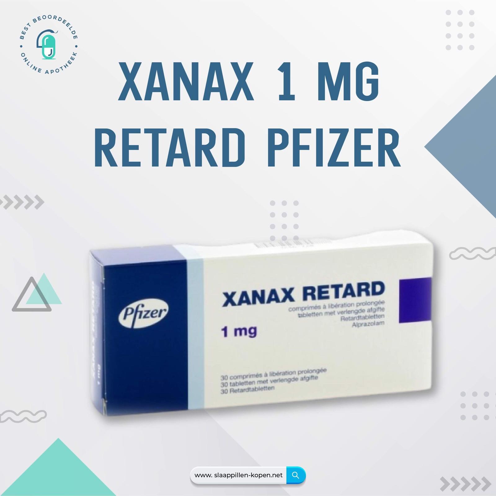 Xanax 1 mg retard Pfizer